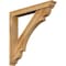 Ekena Millwork Olympic Traditional Rough Sawn Bracket w/ Offset Brace, Western Red Cedar, 6"W x 42"D x 42"H BKT0604X42X42OLY01RWR - alternate 1